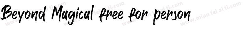 Beyond Magical free for personal字体转换